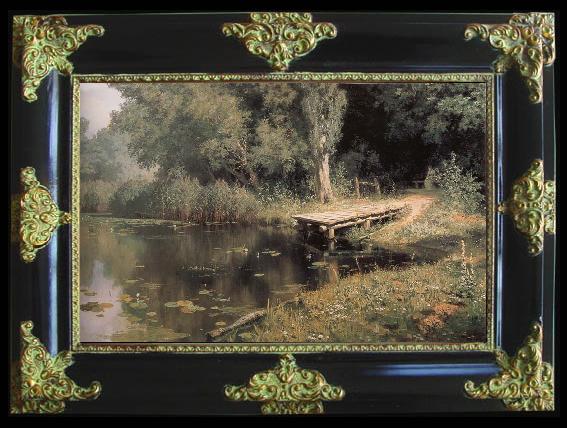 framed  unknow artist Overgrown Pond, Ta119